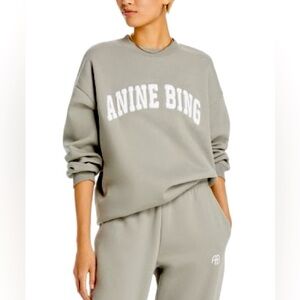 Anine Bing Women's Tyler Sweatshirt XSmall Light Green